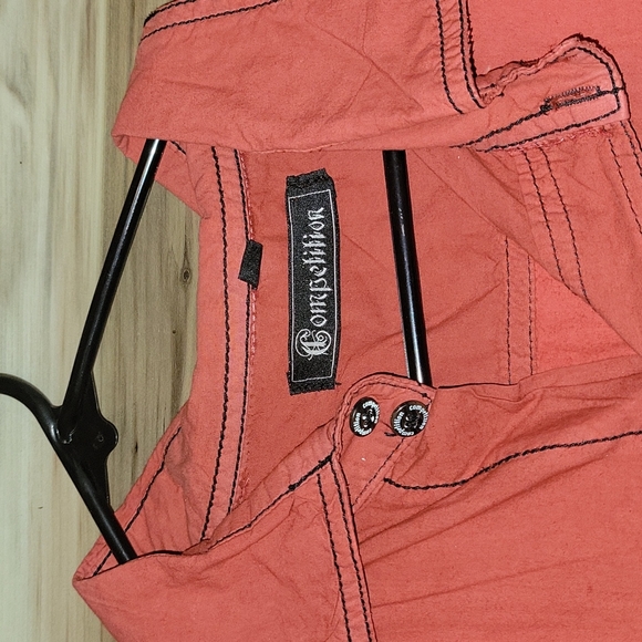 Men's Vintage Red Shade Button Up Shirt - Picture 2 of 16